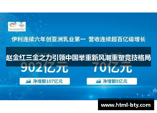 赵金红三金之力引领中国举重新风潮重塑竞技格局