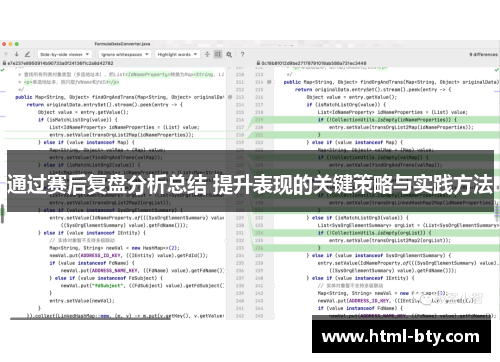 通过赛后复盘分析总结 提升表现的关键策略与实践方法